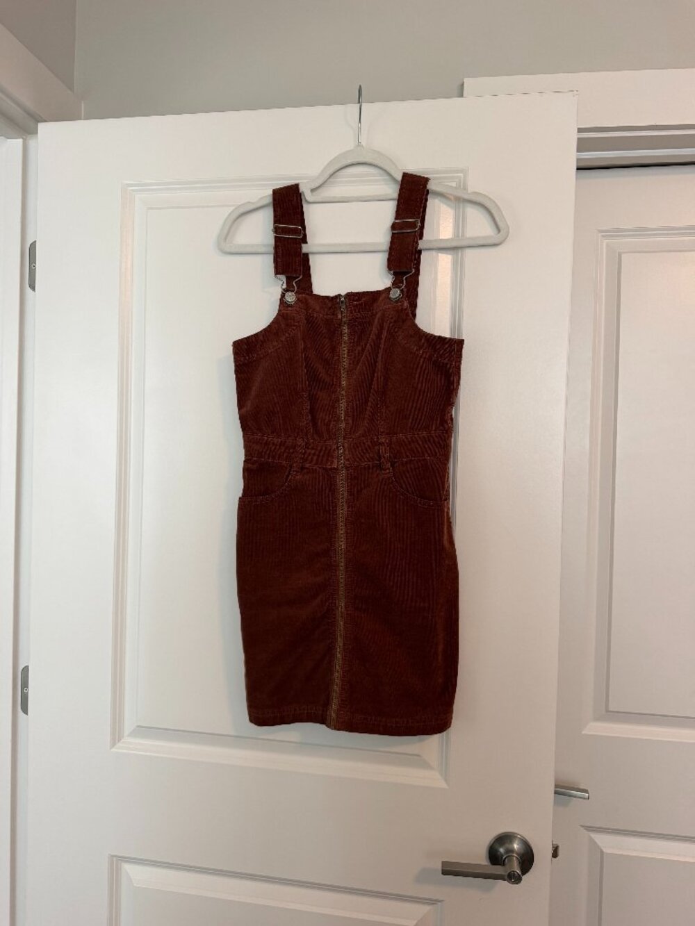 Corduroy Overall Mini Dress